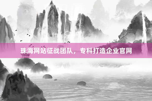 珠海网站征战团队，专科打造企业官网