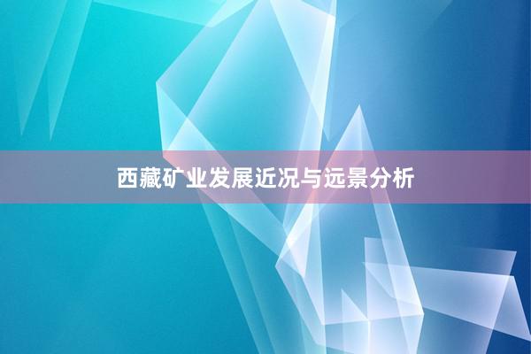 西藏矿业发展近况与远景分析